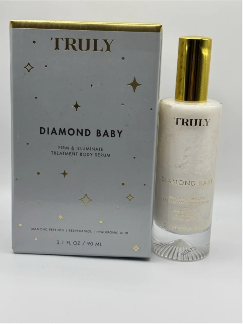 Truly Diamond Baby Firm And Illuminate Anti-Aging Treatment Body Serum 3.1 Fl Oz